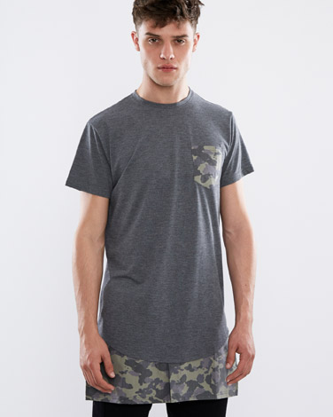 Paul Galvin T-Shirt With Camo Shirt Insert